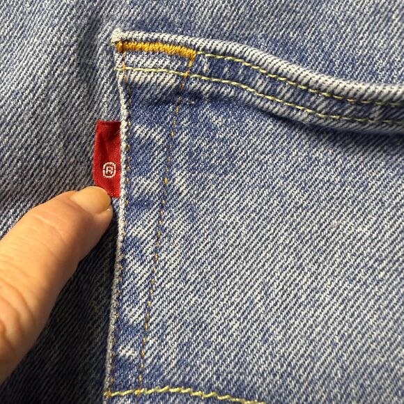 Levi's 501 Button Fly Blank Tab Jeans Men's 42x34 Med. Wash Straight Leg 2/$50 - Picture 10 of 16